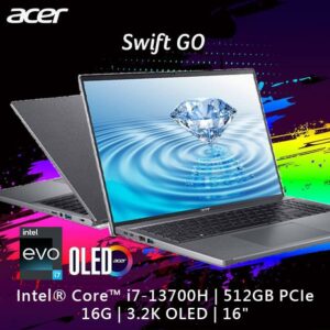 ACER Swift GO SFG16-71-71EZ 灰(i7-13700H/16G/512G PCIe/W11/3.2K OLED/16)到府筆電收購